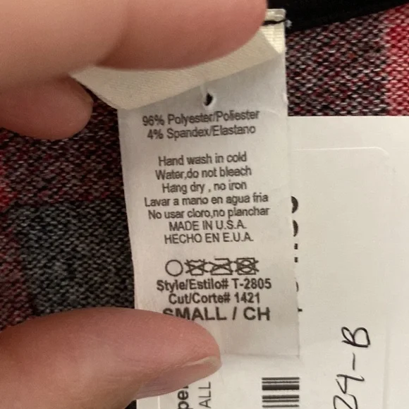 NWT 7th Ray buffalo Plaid Knit Cardigan size small - Picture 3 of 4